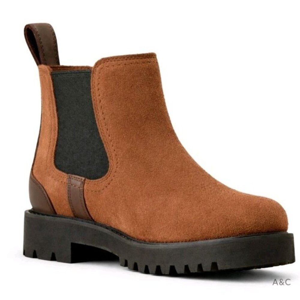 Ariat Wexford Lug H2O Waterproof Chelsea Boots Women's 8 Dark Earth DRYShield - Picture 2 of 16